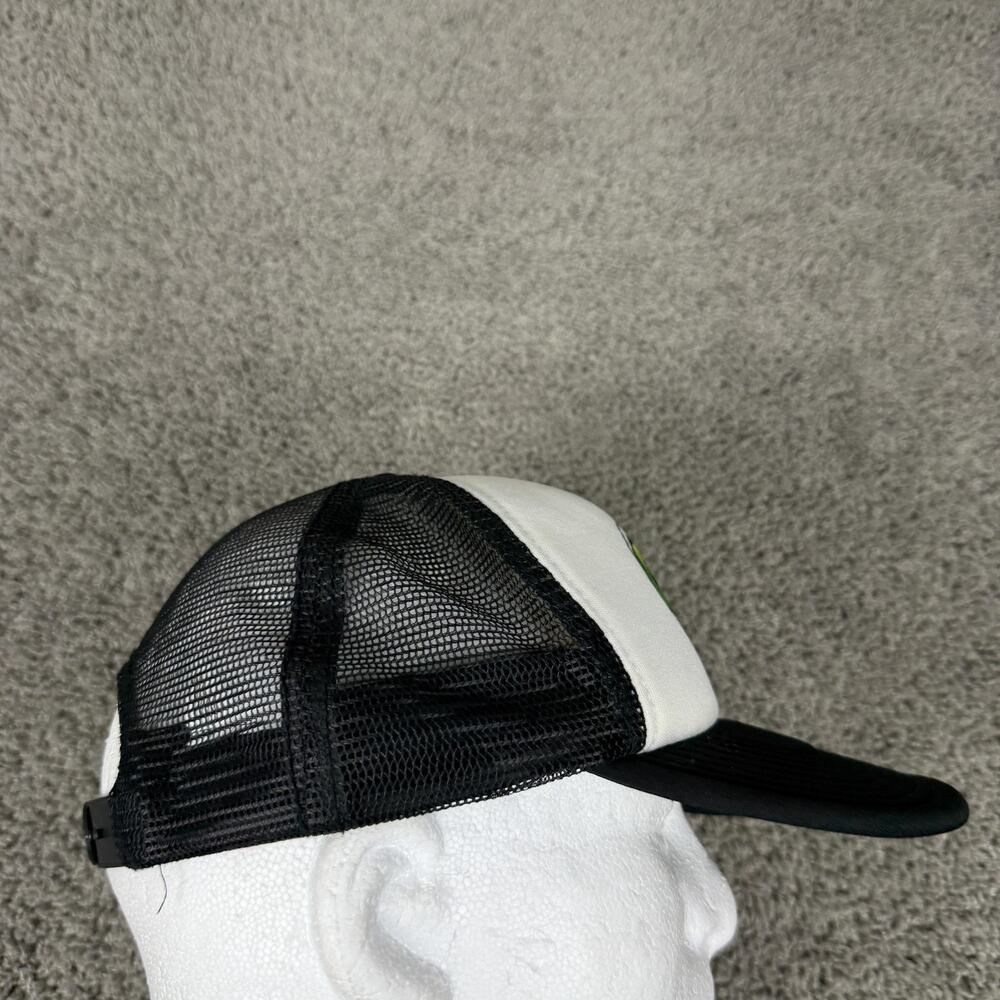 O'Neill Hat Cap Snap Back Mens One Size Black White Trucker Gecko Logo Mesh - Picture 5 of 10